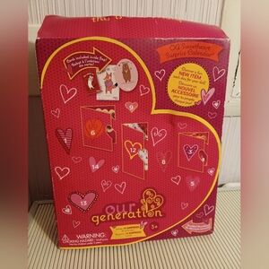Our Generation Sweetheart Surprise Valentine Calendar 14 Doll Toy Accessories